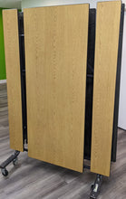 Load image into Gallery viewer, 12ft Cafeteria Lunch Table w/ Bench Seat, Wood Grain, Palmer Hamilton Brand, Dual Sizes, Adult & Elementary Size (RF)