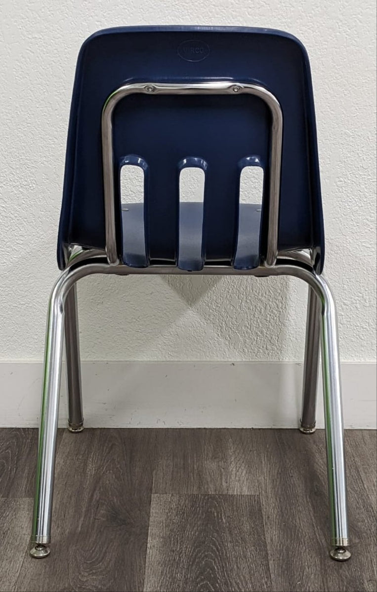 18 inch Virco 9000 Series Student Chair - Navy Blue – School Excess