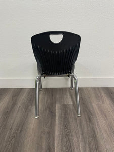 16 inch Academia Stack Student Chair, Black (RF)