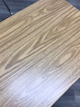 Load image into Gallery viewer, Virco 3640BR Sled Combo Desk, Black Hard Plastic Seat, Woodgrain Laminate Top (RF)