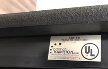 Load image into Gallery viewer, 12ft Cafeteria Lunch Table w/ Bench Seat, Walnut Wood Grain, Palmer Hamilton Brand, Dual Sizes, Adult & Elementary Size (RF)