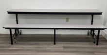 Load image into Gallery viewer, Sico 8ft Mobile Convertible Bench Table, Gray, Adult Size (RF)