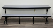 Load image into Gallery viewer, 8ft Mobile Convertible Bench Table, Gray, Adult Size (RF)