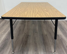 Load image into Gallery viewer, 24" x 48" Rectangle Activity Table, Adjustable Legs, Wood Grain Top (RF)
