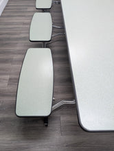 Load image into Gallery viewer, 12ft Cafeteria Lunch Table w/ Double Bench Seat, Light Green Top, Light Green Seat, Adult Size (RF) (Copy)
