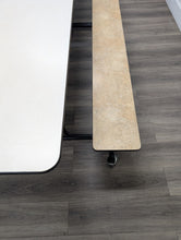 Load image into Gallery viewer, 12ft Cafeteria Lunch Table w/ Bench Seat, Gray Top, Golden Jurapana Bench, Adult Size (RF)
