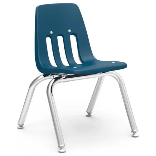 Open Box - 12 inch Virco 9000 Series Student Chair, Navy Blue (MS)