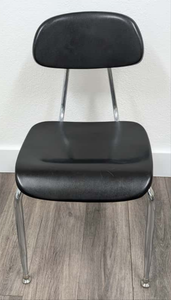 16 inch Stack Student Chair, Black (RF)