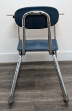 Load image into Gallery viewer, KI Ivy League Combo Desk, Hunter Green Hard Plastic Seat, Gray Spectrum Hard Plastic Top, No Basket, Sled Base (RF)
