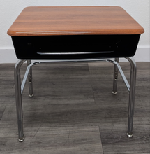 Load image into Gallery viewer, Academia Adjustable Student 1200 Series Open Front Desk w/ Hard Plastic Wild Cherry Color Top, U Brace (RF)
