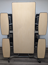 Load image into Gallery viewer, 12ft Cafeteria Lunch Table w/ Double Bench Seat, Maple Top, Maple Seat, Adult Size (RF)
