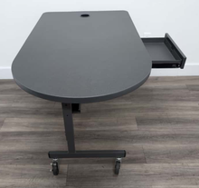 Load image into Gallery viewer, Teacher Desk - 30&quot;D x 60&quot;W, Gray Top, Black Frame (RF)
