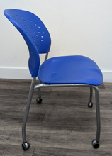 Load image into Gallery viewer, 18 inch Student Chair, Blue, Rollers (RF)
