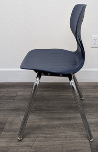 18 inch USA Capitol Euroflex Stack Student Chair, Navy Blue (RF)