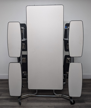 Load image into Gallery viewer, 12ft Cafeteria Lunch Table w/ Double Bench Seat, White Top, White Seat, Adult Size (RF)
