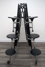 Load image into Gallery viewer, 10ft Cafeteria Lunch Table w/ 12 Stool Seat, Gray Top, Black Seat, Adult Size (RF)

