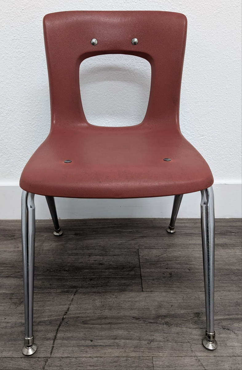16 inch Stacking Student Chair, Burgundy (RF) – School Excess