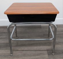 Load image into Gallery viewer, Academia Adjustable Student 1200 Series Open Front Desk w/ Hard Plastic Wild Cherry Color Top, U Brace (RF)
