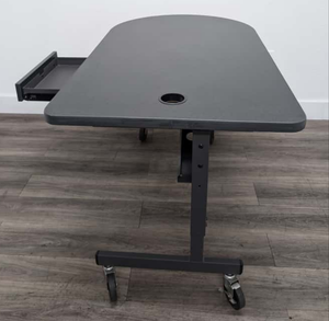 Teacher Desk - 30"D x 60"W, Gray Top, Black Frame (RF)