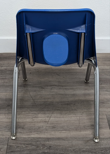 16 inch Academia Stack Student Chair, Royal Blue (RF)