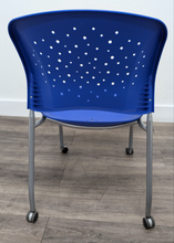Load image into Gallery viewer, 18 inch Student Chair, Blue, Rollers (RF)
