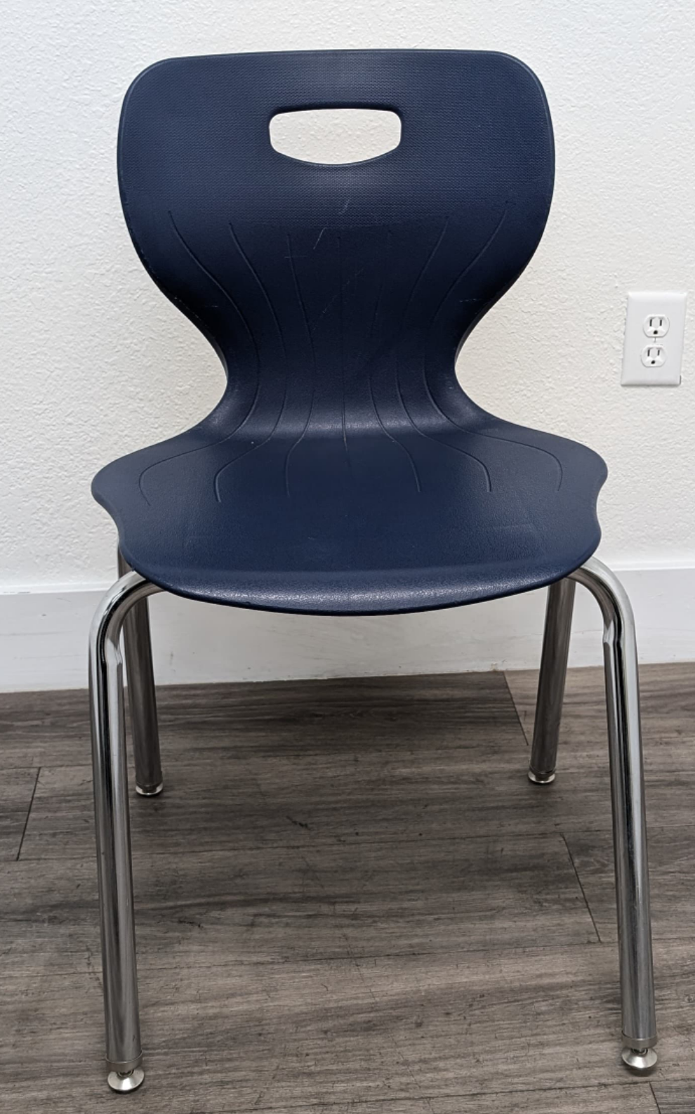 18 inch USA Capitol Euroflex Stack Student Chair, Navy Blue (RF)