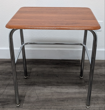 Load image into Gallery viewer, Academia Student Desk w/ Hard Plastic Wild Cherry Top, U Brace, No Book Box, Non Adjustable (RF)
