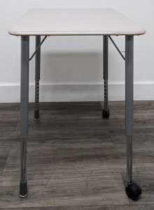 Virco Zuma Adjustable Student Study Open Front Desk w/ Gray Hard Plastic Top (RF)