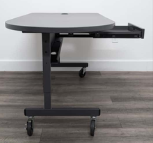 Load image into Gallery viewer, Teacher Desk - 30&quot;D x 60&quot;W, Gray Top, Black Frame (RF)
