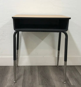 Open Front Student Desk, w/ NEW Replacement Wood Grain Top (RF)