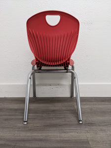 16 inch Academia Stack Student Chair, Red (RF)