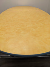 Load image into Gallery viewer, 10ft Cafeteria Lunch Table w/ 12 Stool Seat, Yellow Top, Gray Top/Green Base Seat, Oval, Adult Size (RF)
