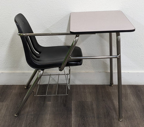 Open Front Student Desk, Wood Grain Top – School Excess