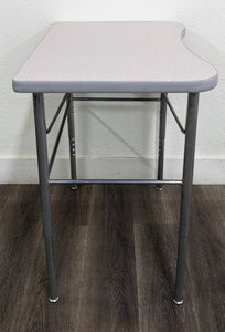 Student Adjustable Desk, w/ Gray Top, No Book Box Basket (RF)