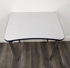 Student Fixed Non-Adjustable Desk, w/ Gray Top, No Book Box Basket (RF)