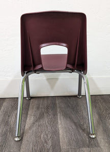 14in Artco Bell Uniflex Series Student Chair, Burgundy (RF)