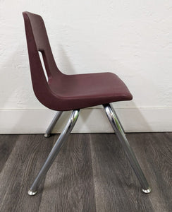 14in Artco Bell Uniflex Series Student Chair, Burgundy (RF)