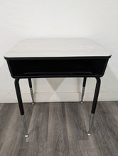 Load image into Gallery viewer, Open Front Student Desk, w/ NEW Replacement Gray Wood Grain Laminate Top (RF)
