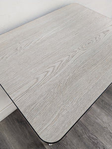 Open Front Student Desk, w/ NEW Replacement Gray Wood Grain Laminate Top (RF)