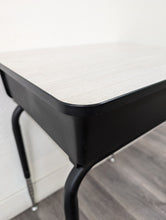 Load image into Gallery viewer, Open Front Student Desk, w/ NEW Replacement Gray Wood Grain Laminate Top (RF)
