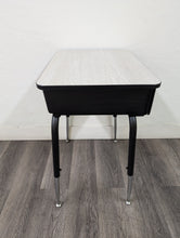Load image into Gallery viewer, Open Front Student Desk, w/ NEW Replacement Gray Wood Grain Laminate Top (RF)
