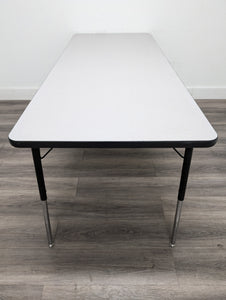 30" x 72" Rectangle Activity Table, Adjustable Legs, Gray Top (RF)