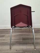 Load image into Gallery viewer, Royal Seating Combo Desk, Burgundy Seat, NEW Replacement Wood Grain Top, Basket (RF)
