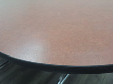 Load image into Gallery viewer, 10ft Cafeteria Lunch Table w/ 12 Stool Seat, Bole Top, White Seat, Oval, Adult Size (RF)
