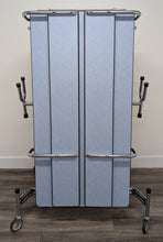 Load image into Gallery viewer, 10FT CAFETERIA LUNCH TABLE W/ FOLDABLE BENCH SEAT, LIGHT BLUE TOP, LIGHT BLUE BENCH, ELEMENTARY SIZE (RF)
