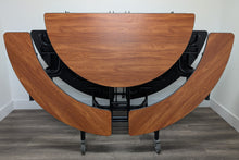 Load image into Gallery viewer, 60in Round Cafeteria Lunch Table w/ Bench Seat, Cherry Top, Cherry Seat, Adult Size (RF)
