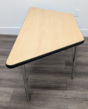 Load image into Gallery viewer, 58" x 26" Trapezoid Activity Table, Adjustable Legs, Maple Top (RF)

