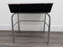 Load image into Gallery viewer, Academia Adjustable Student 1200 Series Open Front Desk w/ Hard Plastic Gray Color Top, U Brace (RF)

