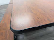 Load image into Gallery viewer, 12ft Cafeteria Lunch Table w/ Foldable Cherry Top, Cherry Bench Seat, Adult Size (RF)
