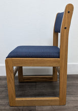 Load image into Gallery viewer, 16 inch Wooden Student Chair, Navy Blue Seat (RF)
